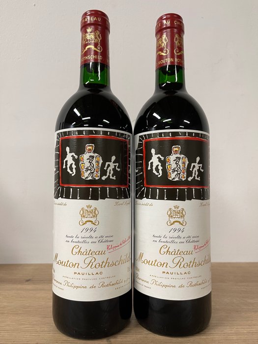 1994 Château Mouton Rothschild - Pauillac 1er Grand Cru Classé - 2 Flasker  (0,75 l)