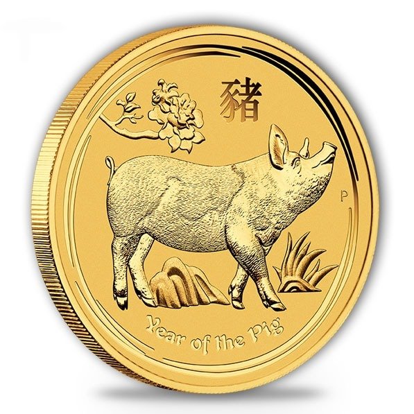 Austrália. 15 Dollars 2019 1/10 oz - Gold .999 - Perth Mint - Australien - Lunar Schwein