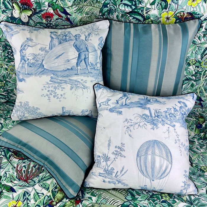 New set of four cushions made with Maison Charles Burger fabric - Kussen