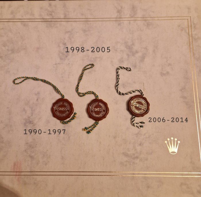 Rolex - Lot - 3 Pieces original Seals Hangtags Siegel 1990-2014