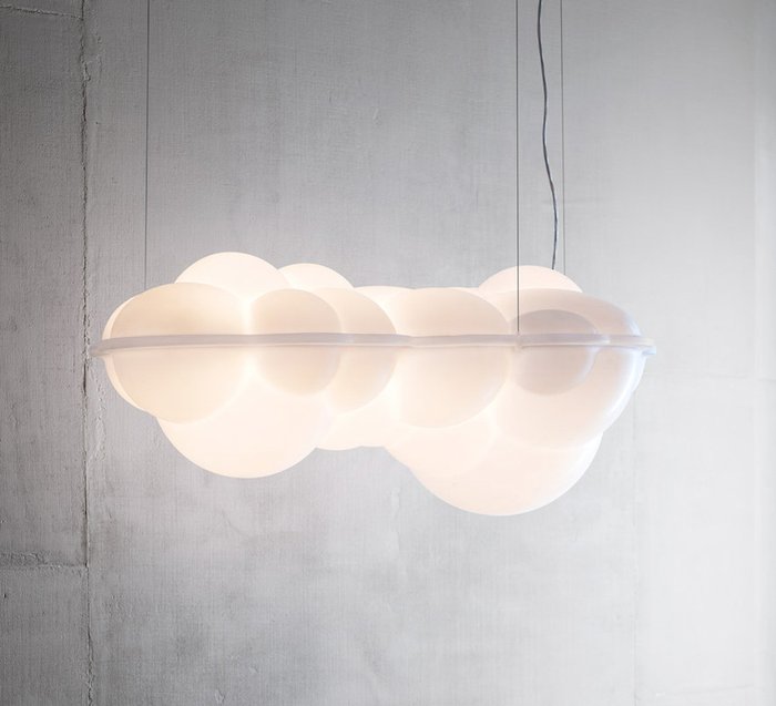 Nemo Mario Bellini - Hanging lamp - Nuvola Minor - Opaline polyethylene