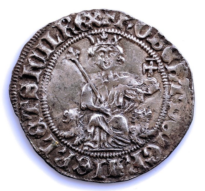 Italia, Reino de Nápoles. Robeto D'Anjou (1309-1317). Gigliato