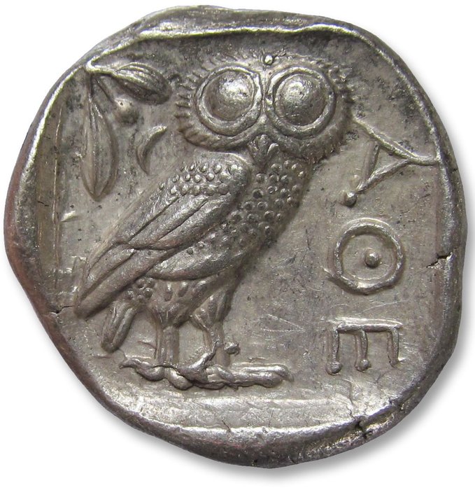 阿提卡， 雅典. Tetradrachm 454-404 B.C. - beautiful high quality example of this iconic coin -