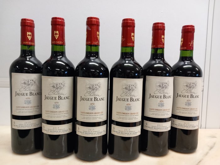 2019 Château Jaugue Blanc - Saint-Émilion Grand Cru - 6 Botellas (0,75 L)