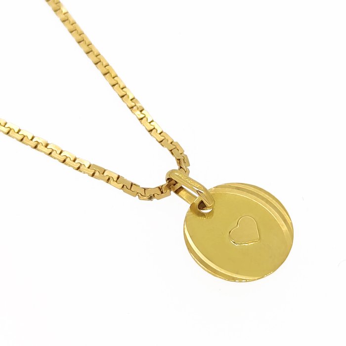 Necklace with pendant - 18 kt. Yellow gold 