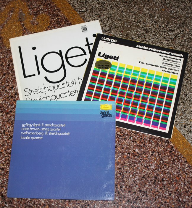 Gyorgy Ligeti - Gyorgy Ligeti-Lot of 3 Near mint Contemporary Avantgarde lps - Diverse Titel - LP-Alben (mehrere Objekte) - 1870