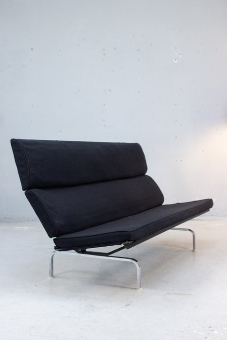 Herman Miller - Charles & Ray Eames - Sofa - S-73 - Stahl, Verchromung