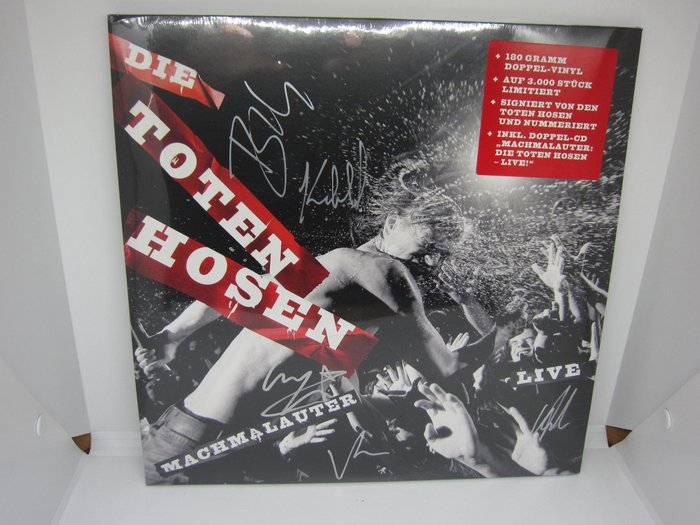 Die Toten Hosen lim. and orig signed by entire Band - Álbum original assinado - 2009 - Numerado
