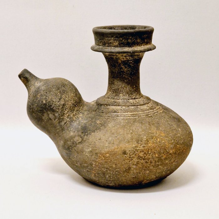 印度支那语 陶瓷制品 酒壶/肯迪 - 147 mm