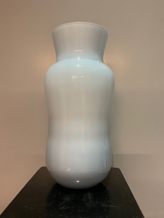 Venini - Carlo Scarpa - 花瓶  - 乳白色玻璃