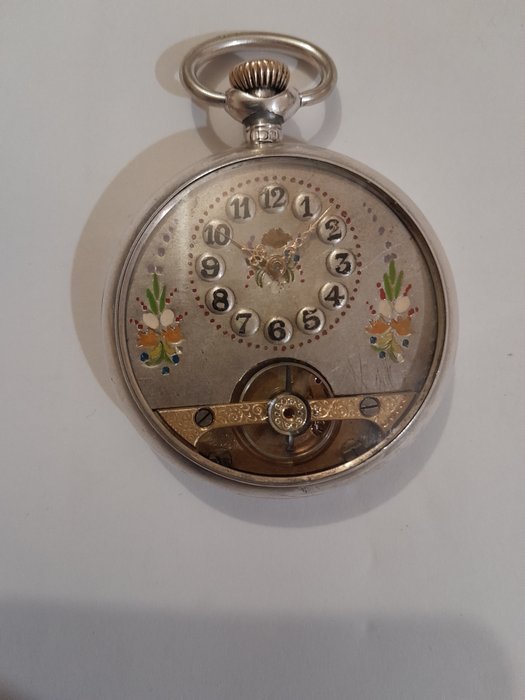 Relógio de bolso, tipo HEBDOMAS (8 dias) em prata - 1901-1949