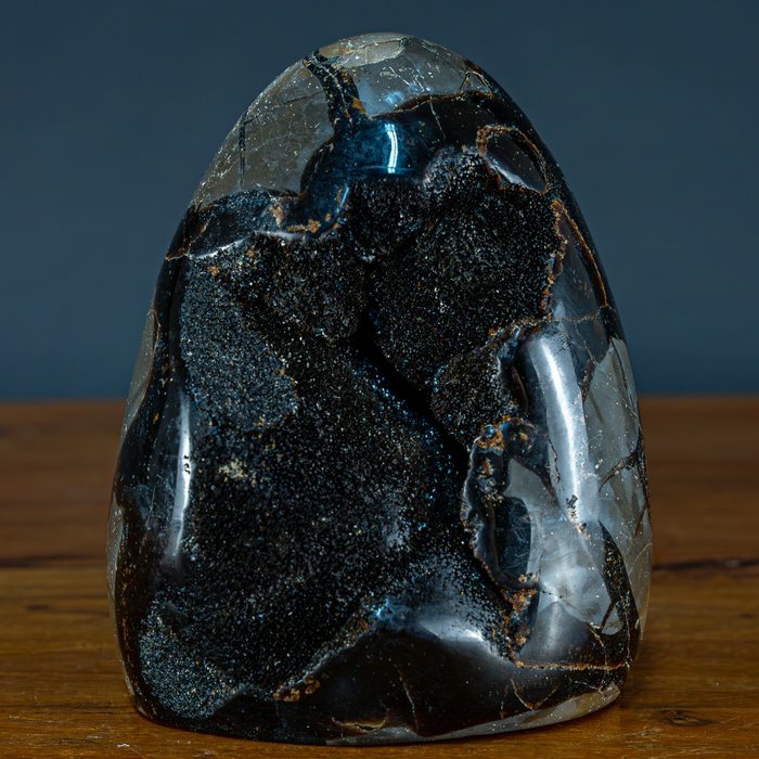 非常具有装饰性的自然 Septarian 晶簇，含方解石晶体- 2198.51 g