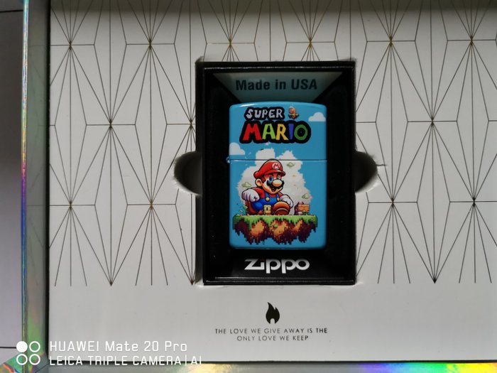 Zippo - Zippo Spécial édition Super Mario Made in Japan de 2022 - Taschenfeuerzeug - Gefärbter Stahl