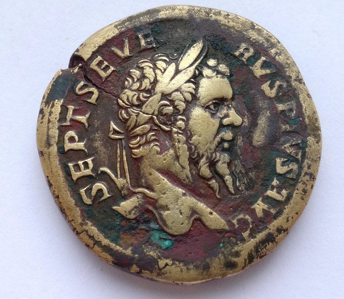 Imperio romano. Septimio Severo (193-211 e. c.). Sestertius