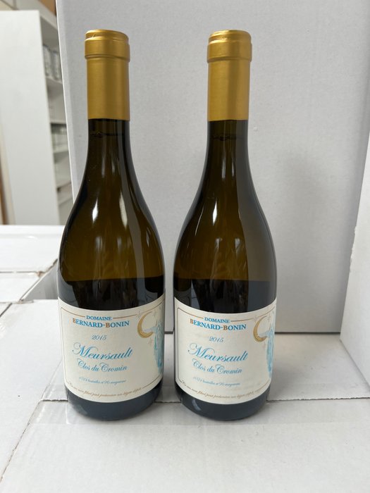 2015 Domaine Bernard-Bonin Clos du Cromin - Meursault 1er Cru - 2 Flaskor (0,75L)
