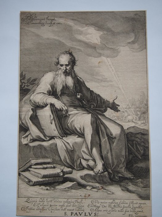 Abraham Bloemaert (1564-1651), after, by Willem van Swanenburg (1580-1612) - S Paulus