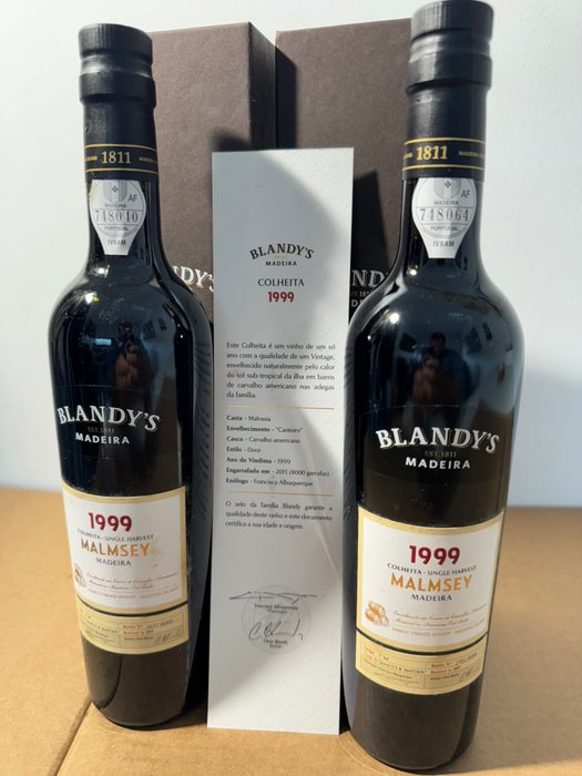 1999 Blandy's Malmsey - Madère - 2 Pots (0,5 l)