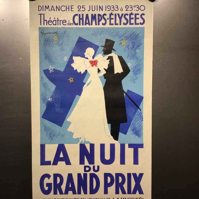 Regis Manset - 1st printing, La Nuit du Grand Prix, 1933 - Lata 30.