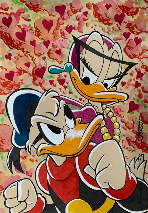 Julian Jordan - 1 Boceto en color - Paperinik Duck Avenger - "Do You Love Me?"