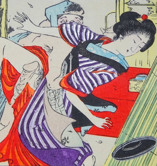 Shunga 春画 woodblock prints - ca 1900s (Late Meiji) - Meiji artiest - Japan - Meiji Periode (1868-1912)