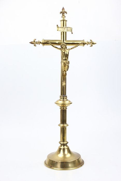 (十字架状)耶稣受难像 - 铜 - 1850-1900