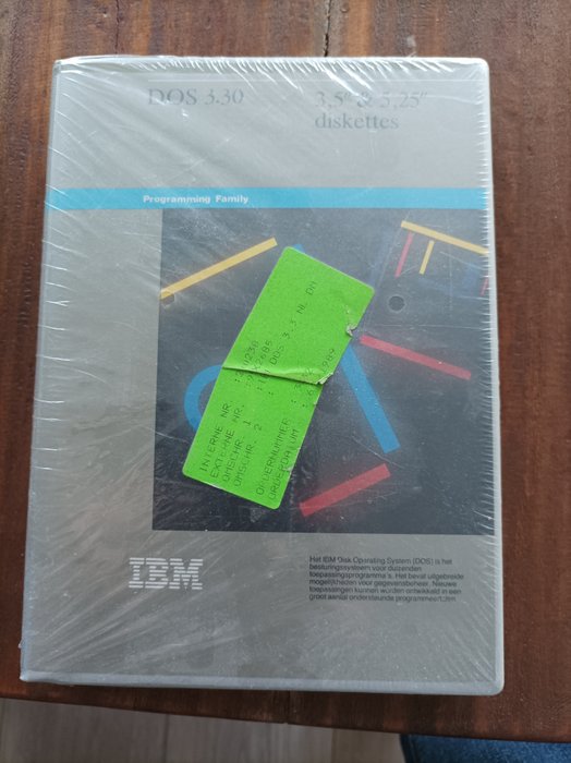 IBM - DOS 3.30 NL new, still in box - Videospil (1) - I original forseglet æske