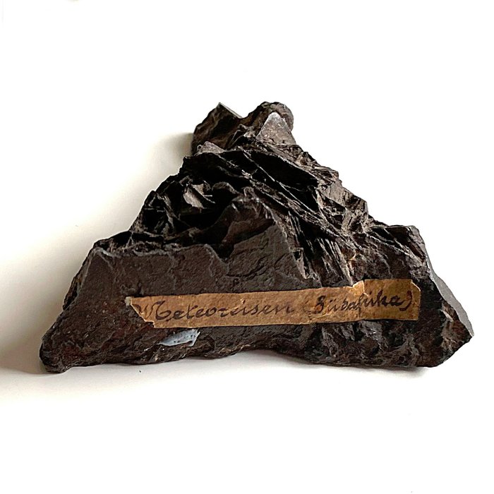 Uklassifisert jernmeteoritt fra gammel samling - Høyde: 4 cm - Bredde: 9 cm - 400 g - (1)