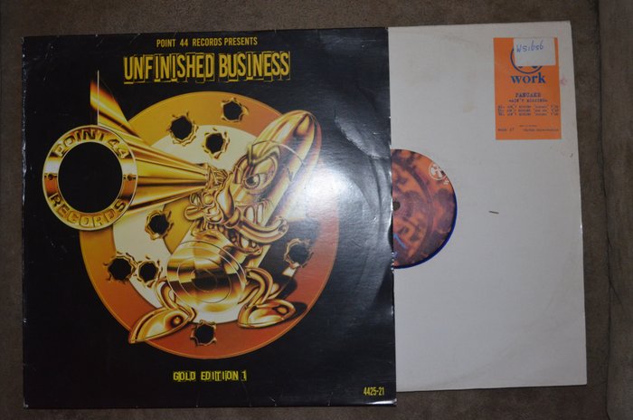 point 44 & related - 4 Album  LPs = unfinished business and more - Différents titres - Disque vinyle - Vinyle de couleur - 1996