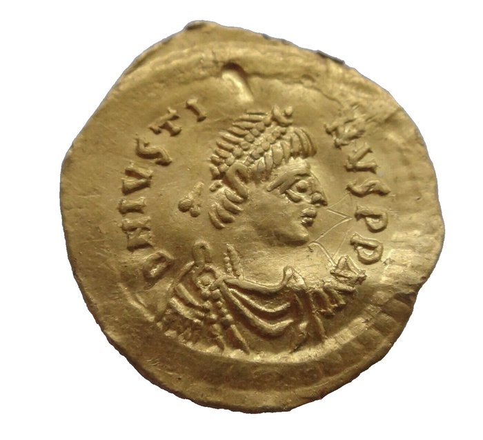 Império Bizantino. Justino I (518-527 d.C.). Tremissis