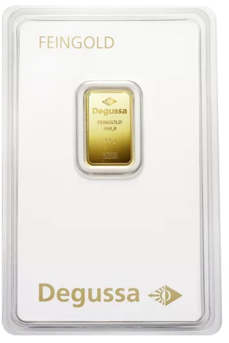 2,5 Gramm - Gold - Degussa  (Ohne Mindestpreis)