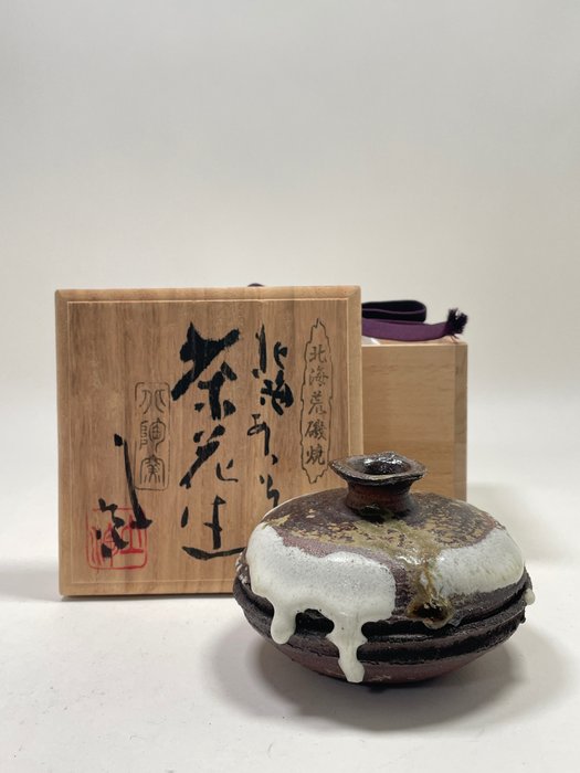 花瓶 - 陶器 下澤土泡 Shimozawa Doho - 日本