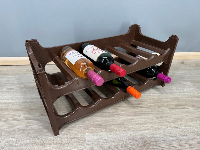 schitterend vintage stapelbaar wijnrek - Suport sticle de vin - Plastic