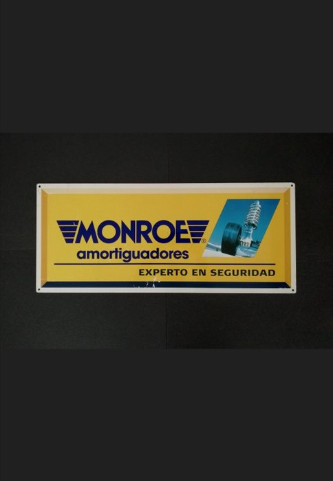 1990s Monroe Shock Absorbers wall sign - Metal