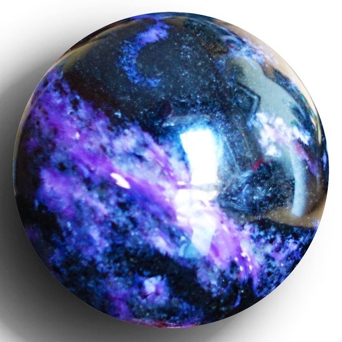 Charoite Sphere, of Extraordinary Quality (Lake Baikal) - Height: 51 mm - Width: 51 mm- 198 g