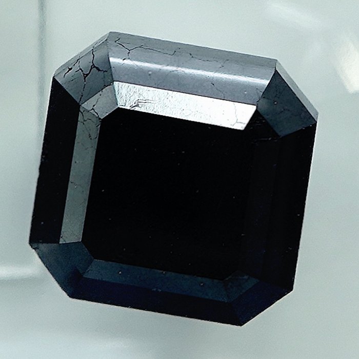 鑽石 - 3.36 ct - 祖母綠形 - Black - N/A