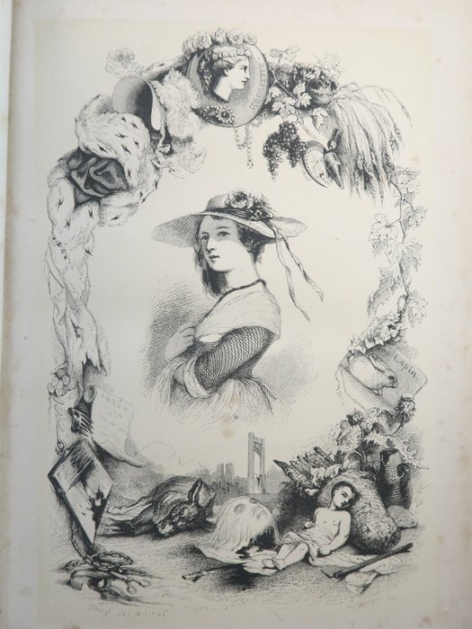 Jules Janin / Tony Johannot - L'Âne mort [ou La Femme guillotinée] Edition illustrée par Tony Johannot. - 1842