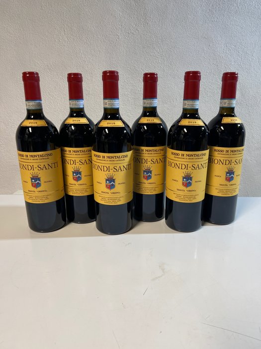 2019 Biondi Santi, Tenuta Greppo Rosso di Montalcino - Toscane - 6 Flessen (0.75 liter)