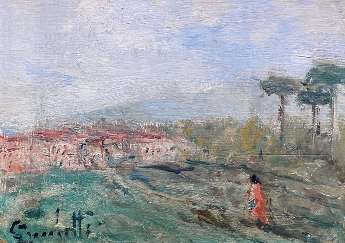 Gaetano Bocchetti (1888-1990) - Paesaggio di Campagna