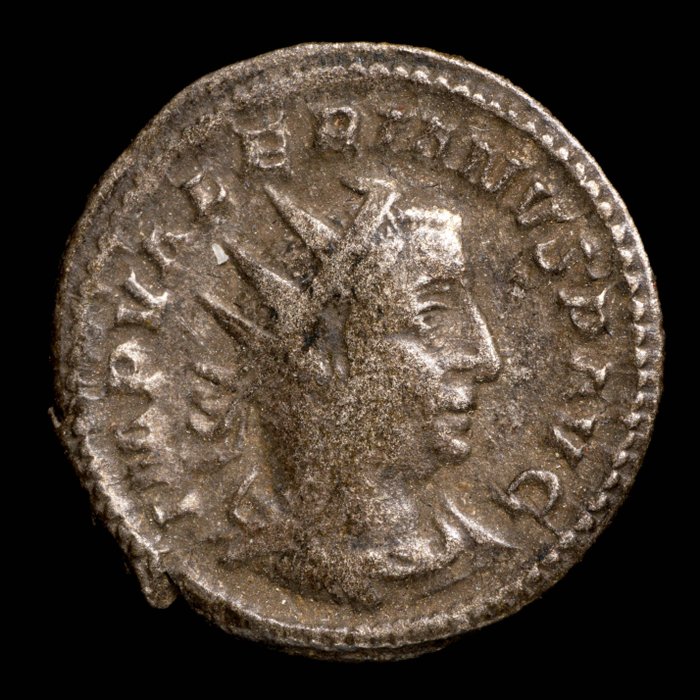 羅馬帝國. Valerian I (AD 253-260). Silvered Antoninianus - SALVS AVG