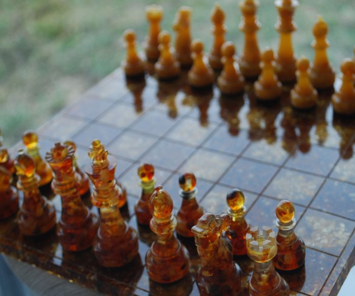 Baltic Amber 890 gr - Juego de ajedrez - Ámbar