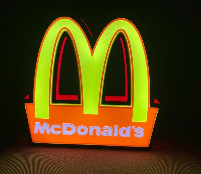 Mc Donald's - Lighted sign - Plastic