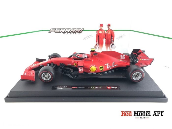 Bburago 1:18 - 1 - Sportwagenmodell - Ferrari F1 SF1000 #16 Charles Leclerc Austrian GP - BU16808LR