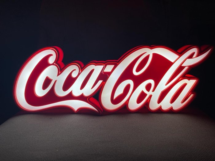 Coca Cola - Beleuchtetes Schild - Plastik