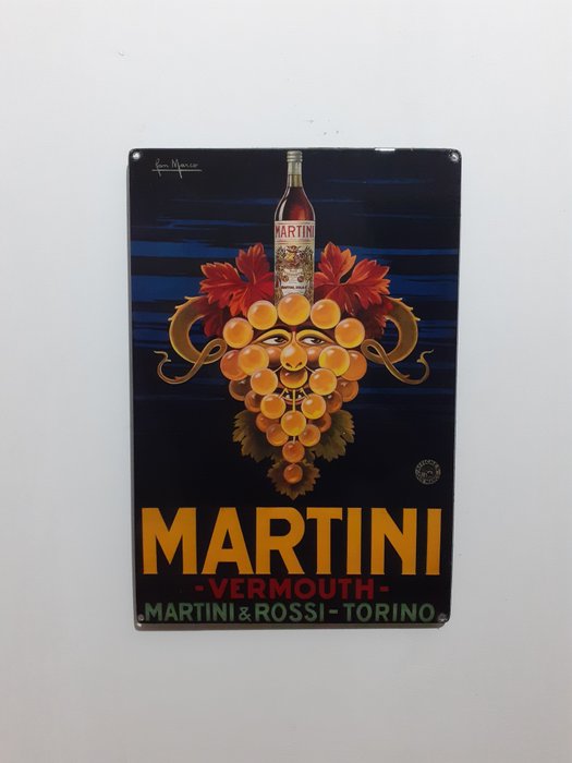 Martini e  Rossi affiches san marco - 广告标牌 (1) - 铁（铸／锻）