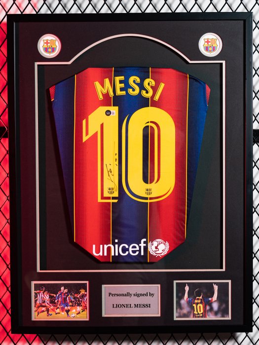 巴塞隆納足球俱樂部 - 西班牙甲級足球聯賽 - 萊納爾·梅西 - Football jersey 