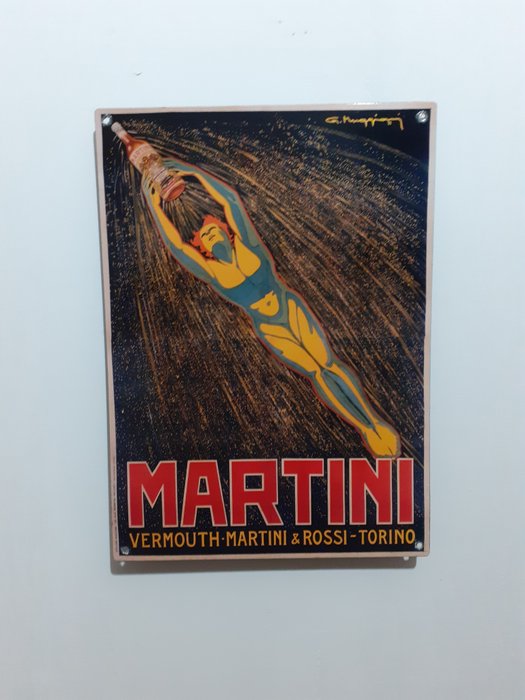 Martini e  Rossi muggiani - Letrero publicitario (1) - Hierro (fundido/forjado)