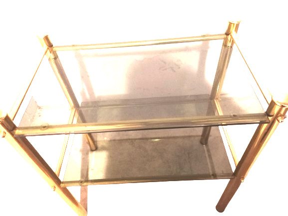 Centre table - Brass, Crystal