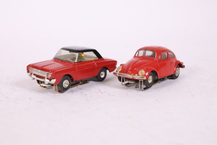 Faller H0 - Fordon för modelltåg (2) - Volkswagen Beetle och Ford Taunus