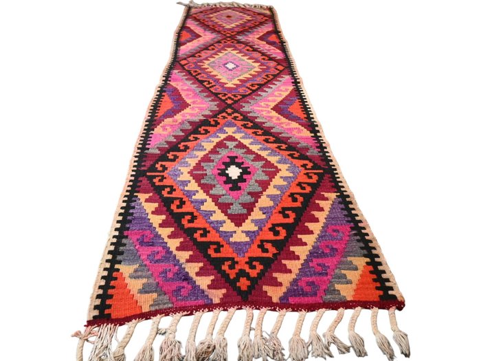 colorido kurdo - Alfombra estrecha larga - 325 cm - 78 cm