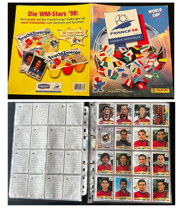 Panini - World Cup France 98 - Empty album + complete loose sticker set